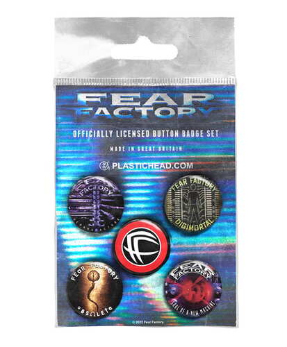 Placky Fear Factory - Albums 1992 - 2001 /  set 5 kusů