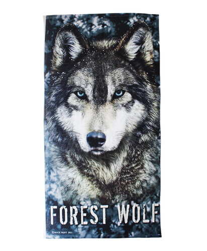 Plážový ručník - Forest Wolf
