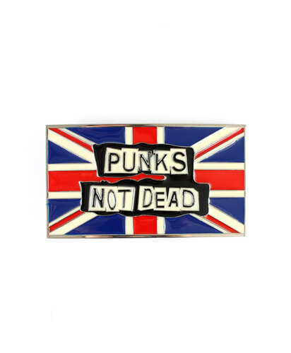 Spona na opasek Punks Not Dead Vlajka Uk