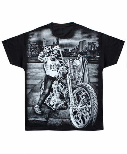 Tričko Biker Gangster - All Print