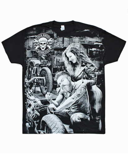 Tričko Biker Garage - All Print