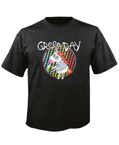 Tričko Green Day - checker Unicorn