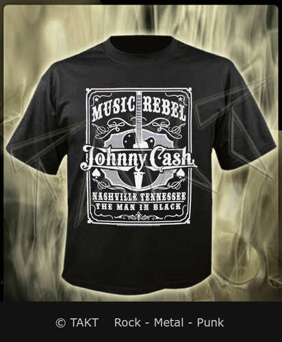 Tričko Johnny Cash - Music Rebel