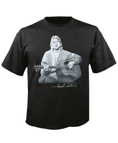Tričko Kurt Cobain - kytara Live Photo
