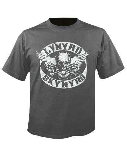 Tričko Lynyrd Skynyrd - Biker Patch - Šedé
