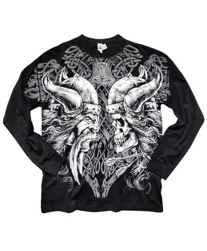 Tričko s dlouhým rukávem Vikings - All Print