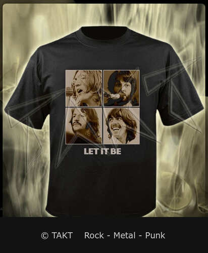 Tričko The Beatles - Let It Be Sepia