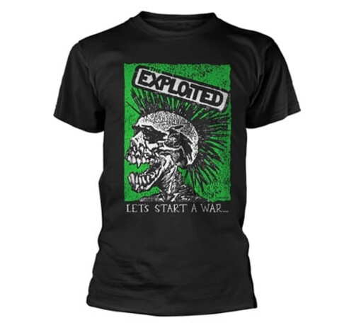 Tričko The Exploited - Lets Start A War Skull