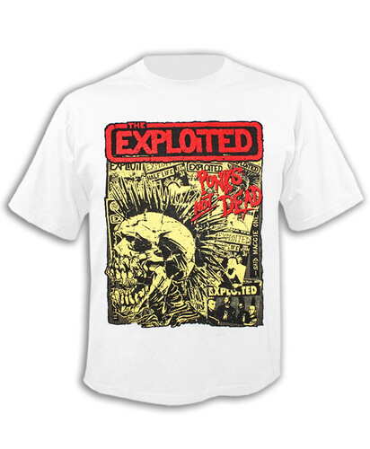 Tričko The Exploited - Punks Not Dead - bílé