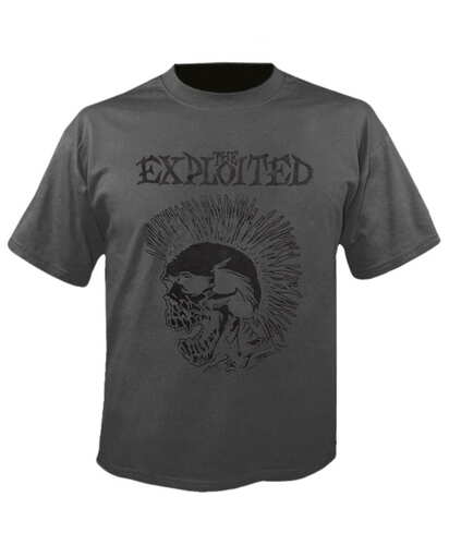 Tričko The Exploited - vintage Skull - šedé