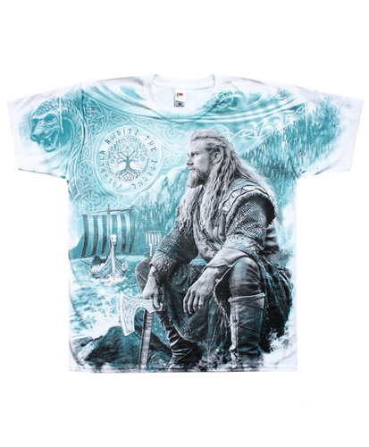 Tričko Viking 12 - Nordic Journey White All Print