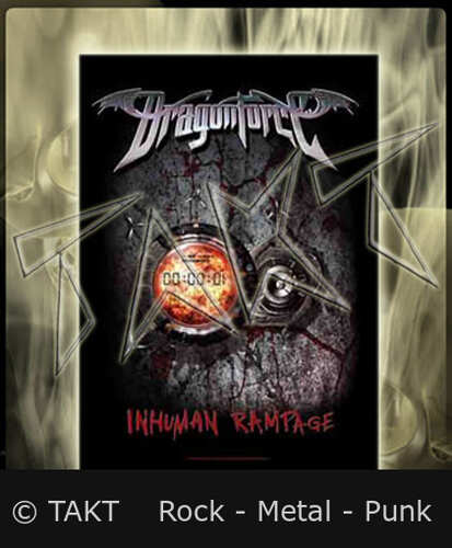 Vlajka Dragonforce - Inhuman Rampage - Hfl0888